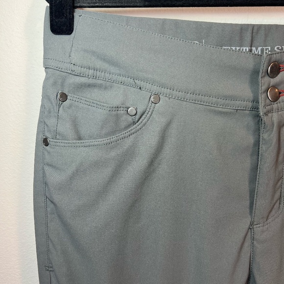 Toad & Co Womens Flextime Skinny Pants Gray Mid Rise Stretch Nylon Outdoor Sz 12 - Picture 10 of 14